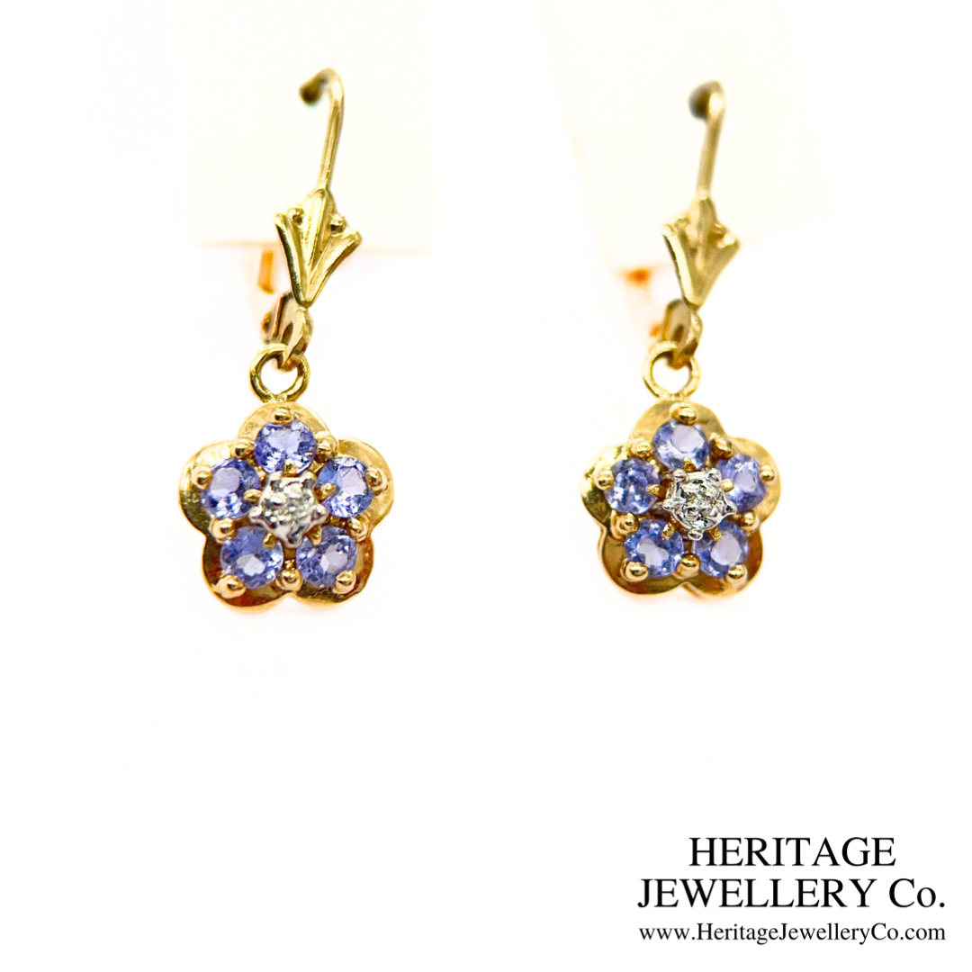 Tanzanite and Diamond Earrings