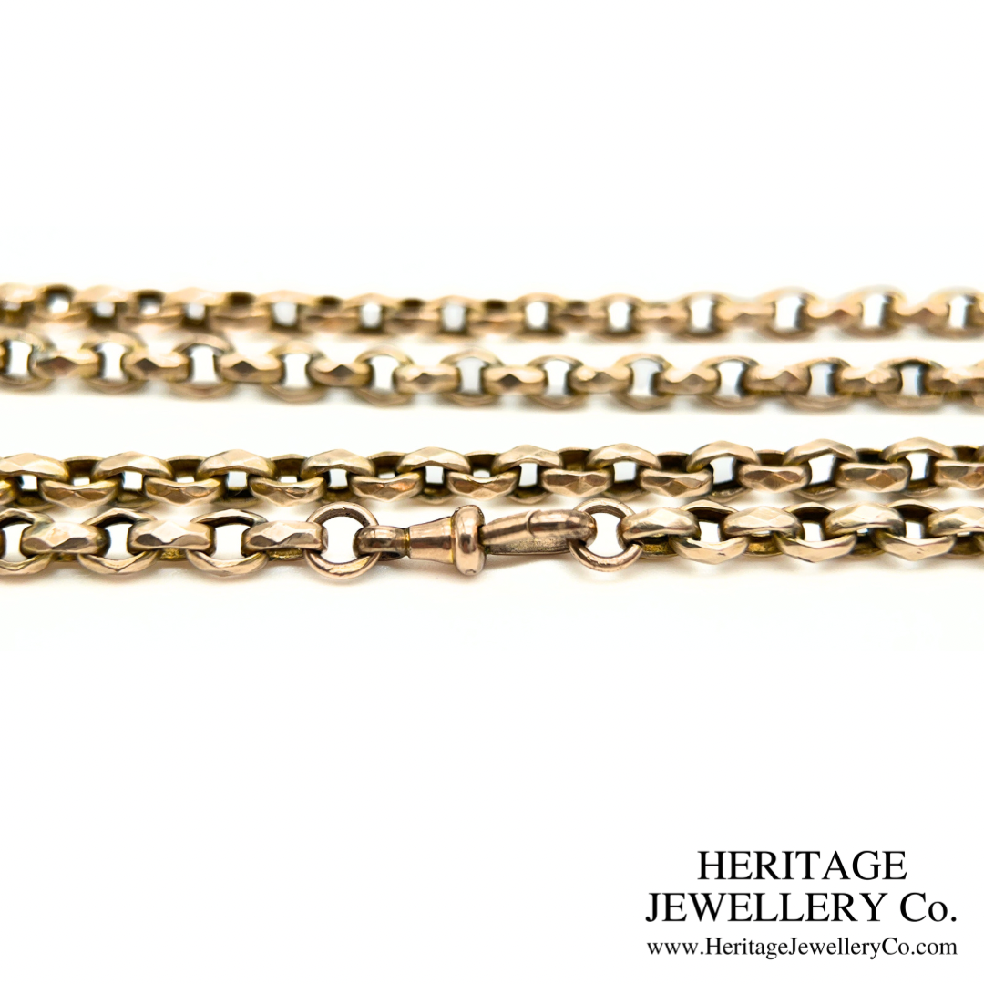 Antique Gold Long Guard Chain (9ct Gold)