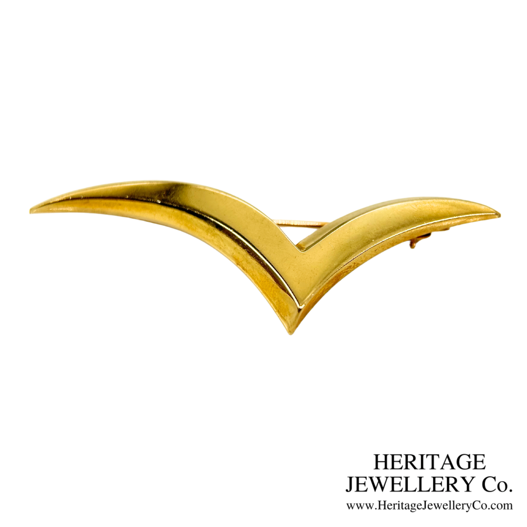 Seagull Brooches (Pair) in 18K Gold by Tiffany & Co.