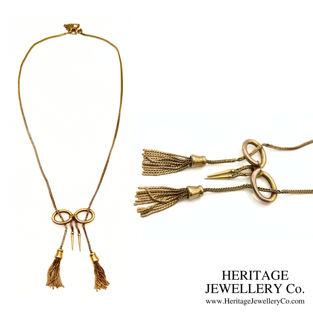 Antique Gold Tassel Necklace (9ct Gold)
