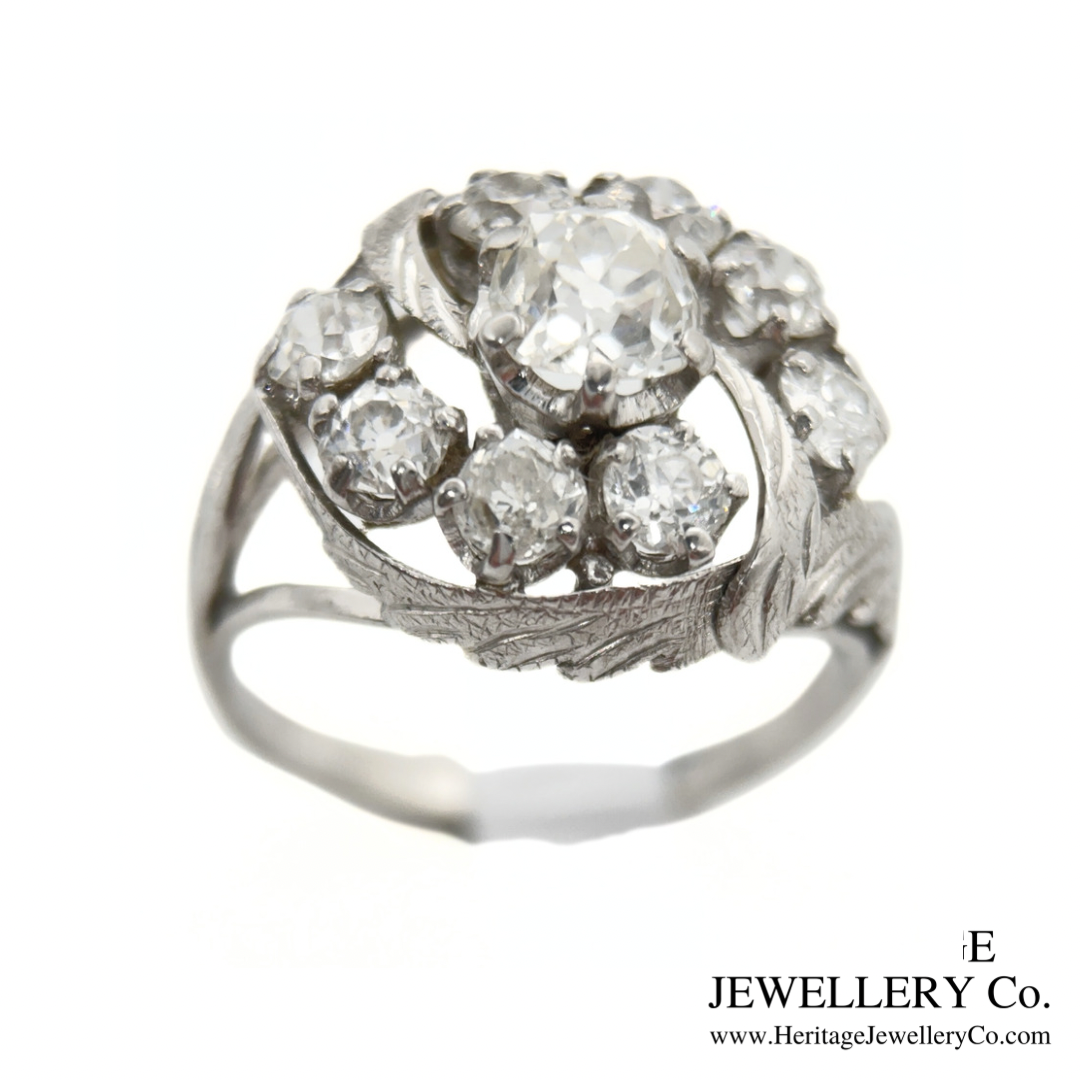 Antique French Diamond Cluster Ring (c. 3.0ct)