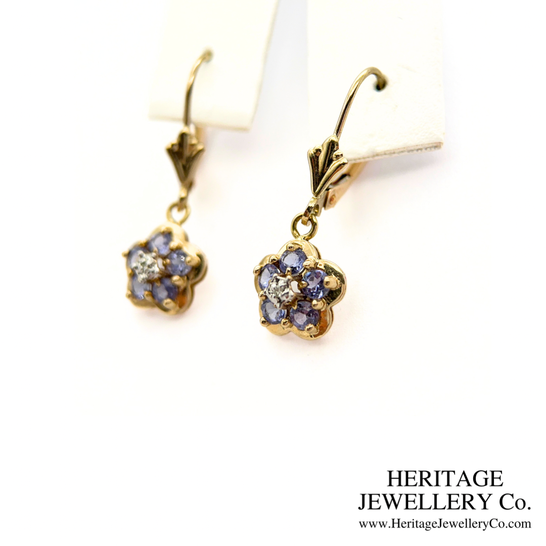 Tanzanite and Diamond Earrings