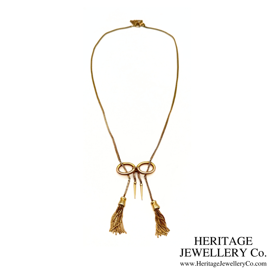 Antique Gold Tassel Necklace (9ct Gold)