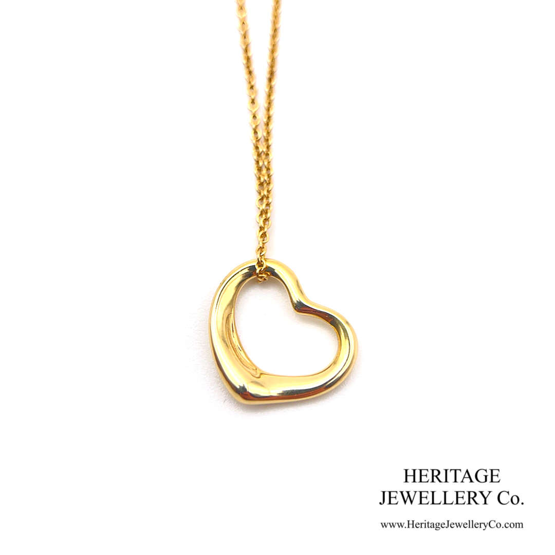 Tiffany & Co. Open Heart Pendant and Chain (16mm)