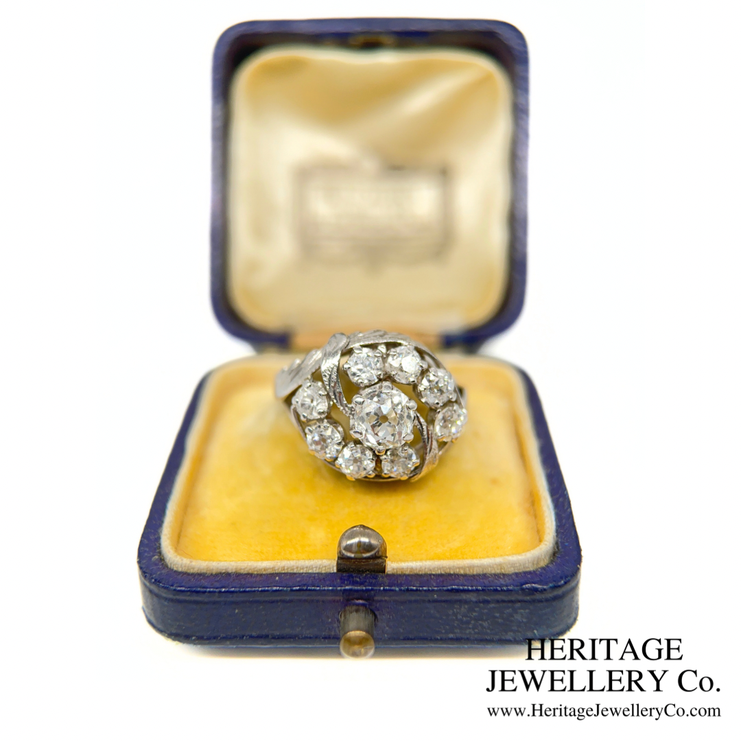 Antique French Diamond Cluster Ring (c. 3.0ct)