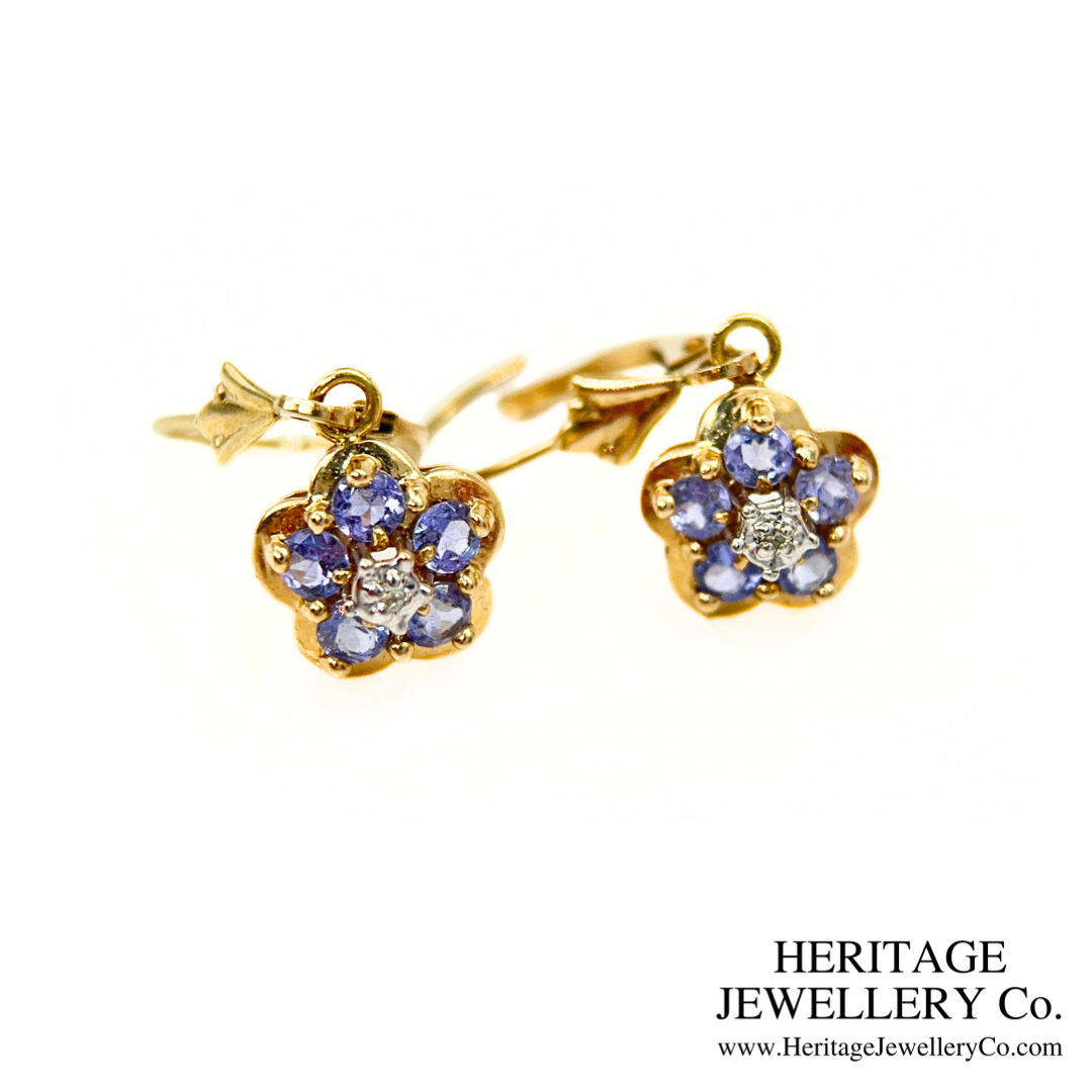 Tanzanite and Diamond Earrings
