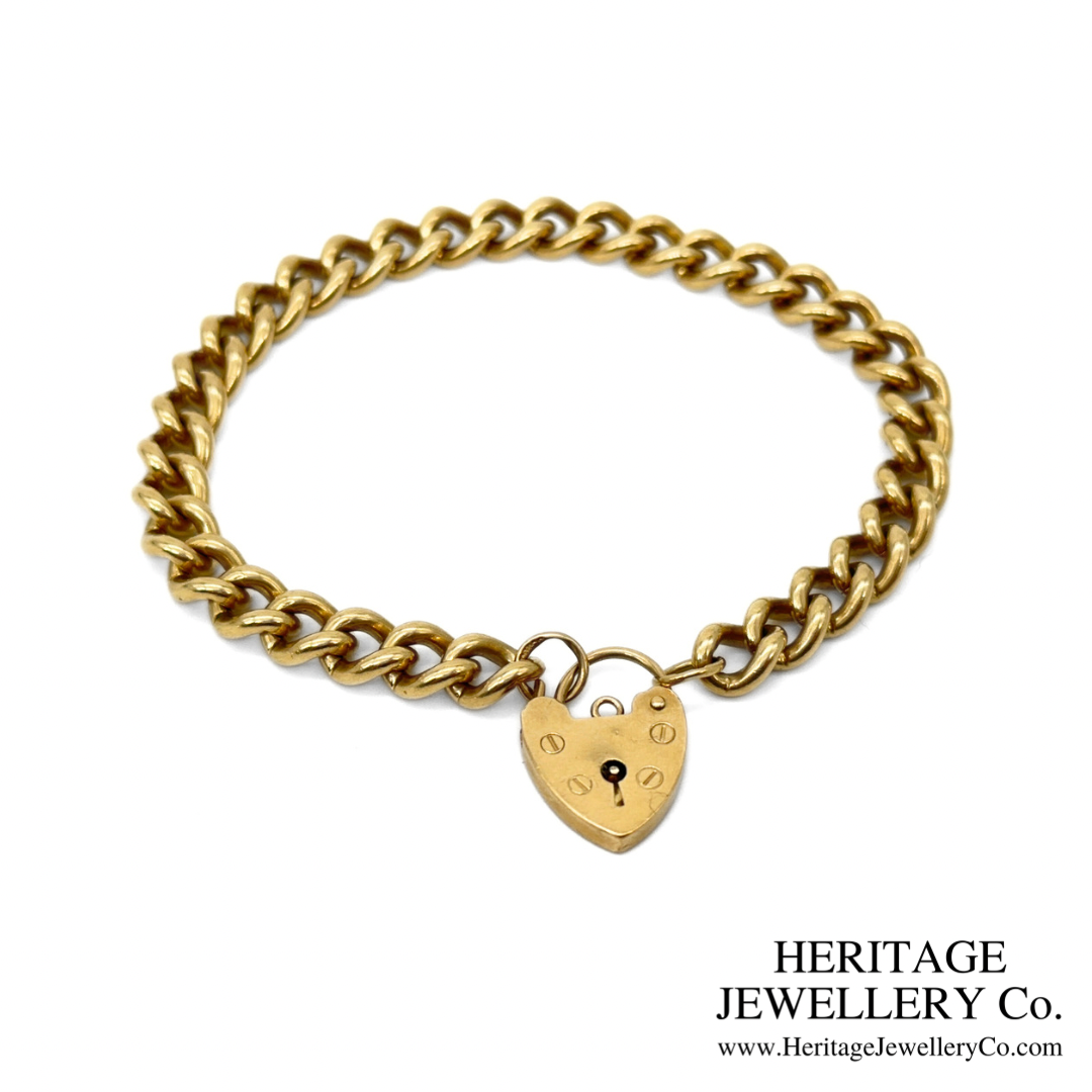 Vintage Gold Curb Bracelet (9ct)