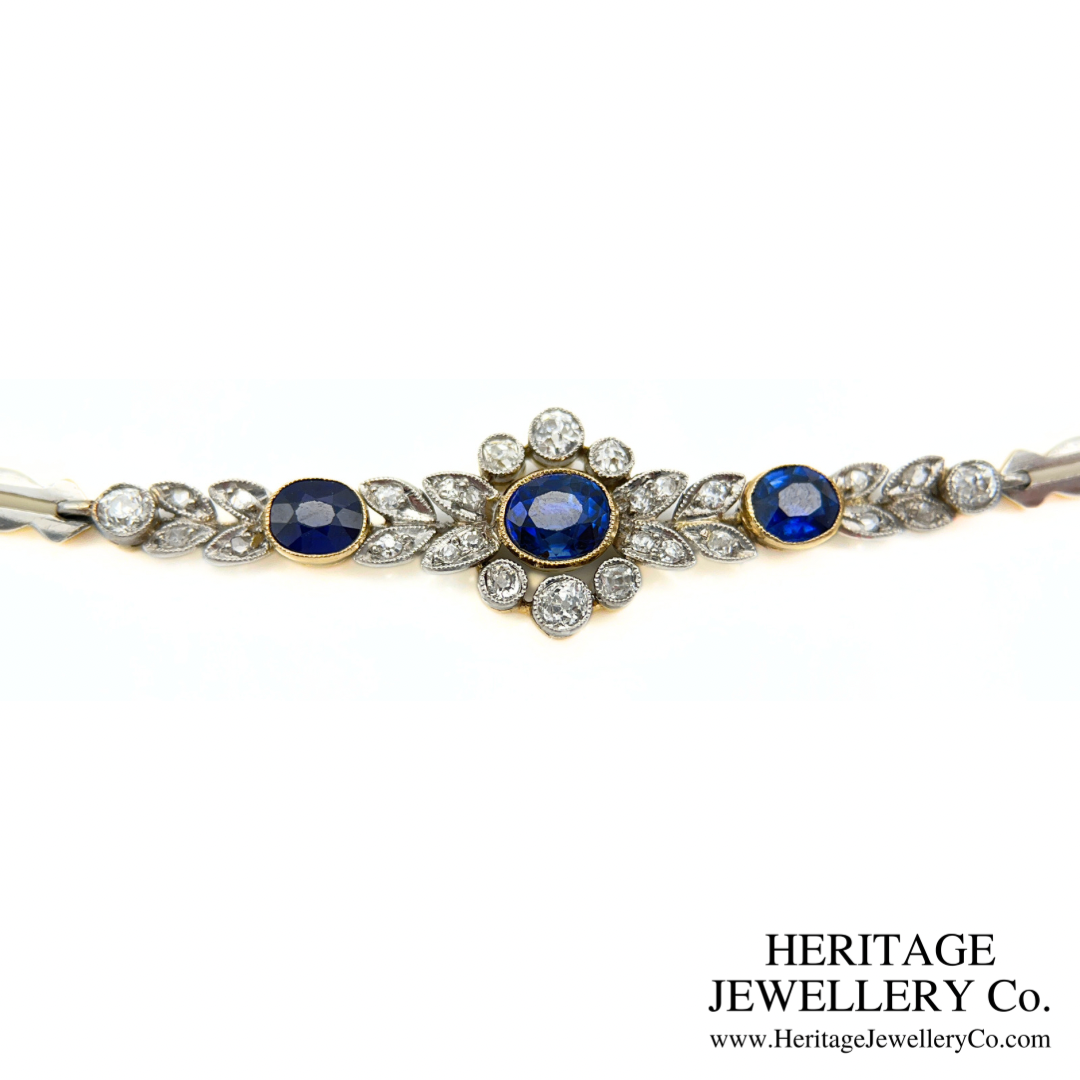 Art Deco Sapphire and Diamond Bracelet