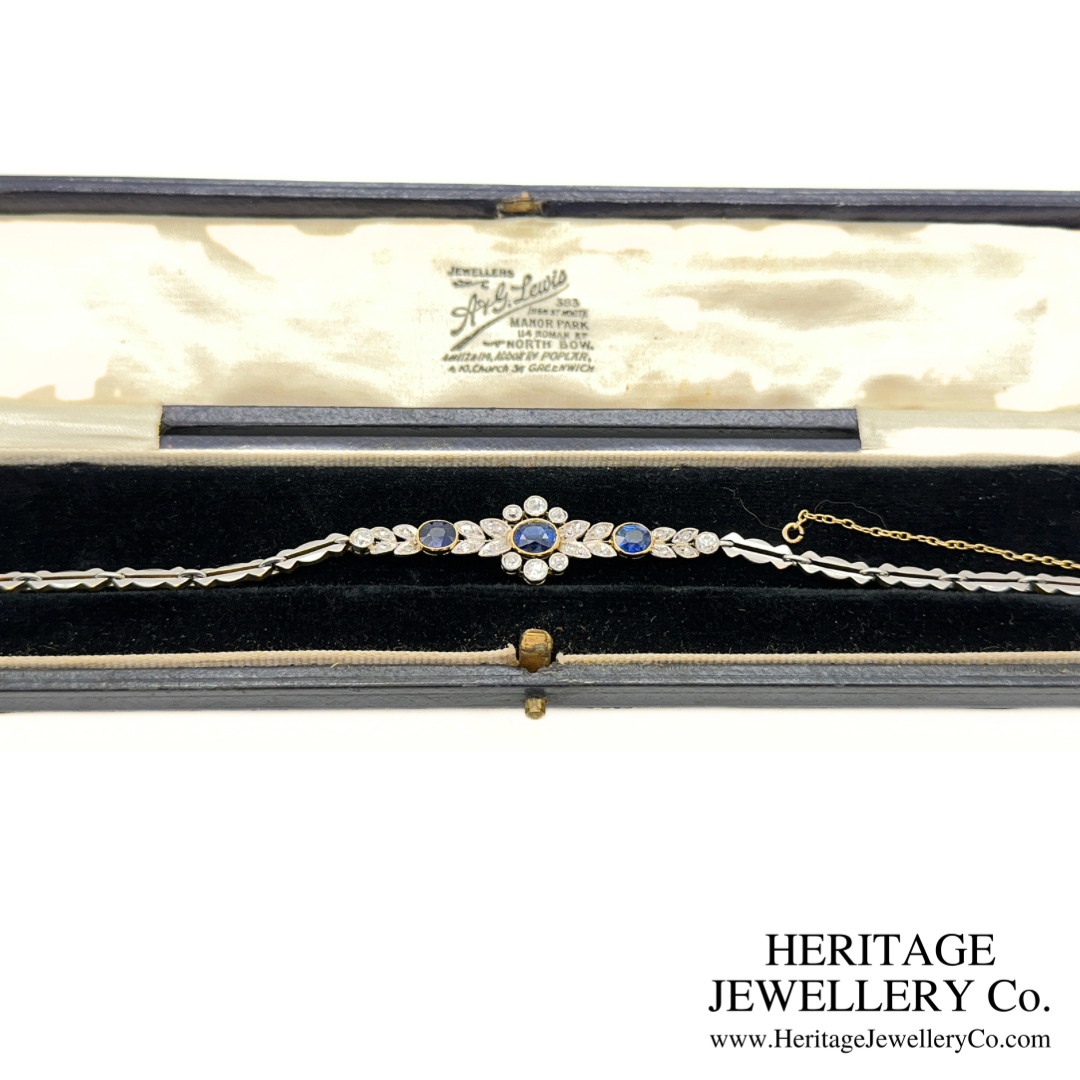 Art Deco Sapphire and Diamond Bracelet