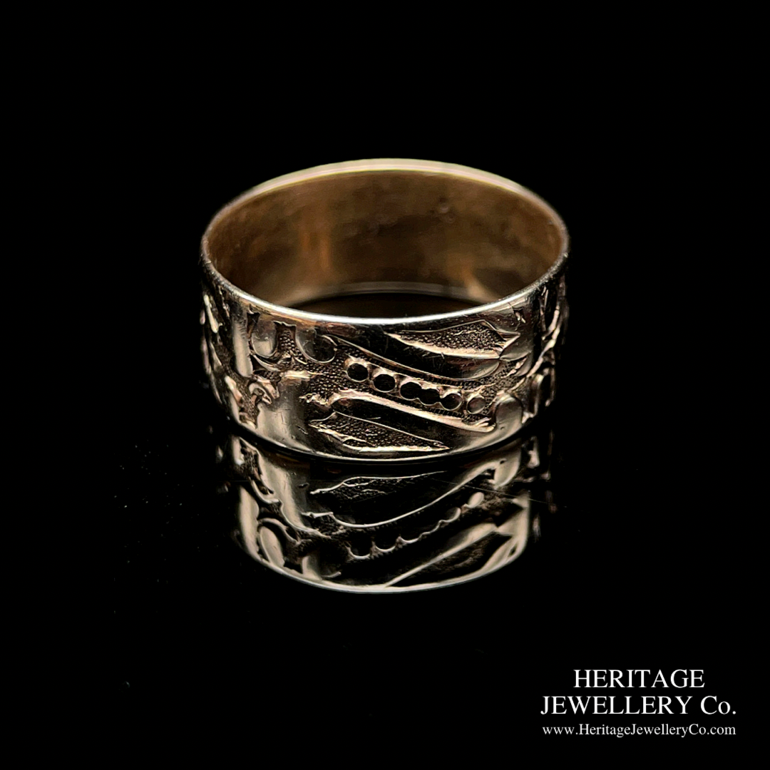 Antique Engraved Plain Band