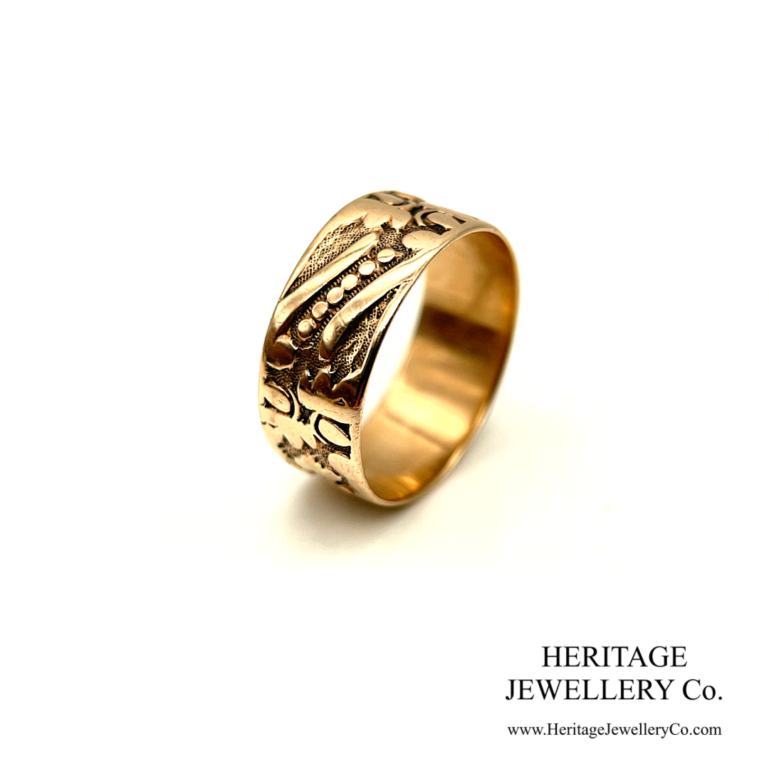 Antique Engraved Plain Band