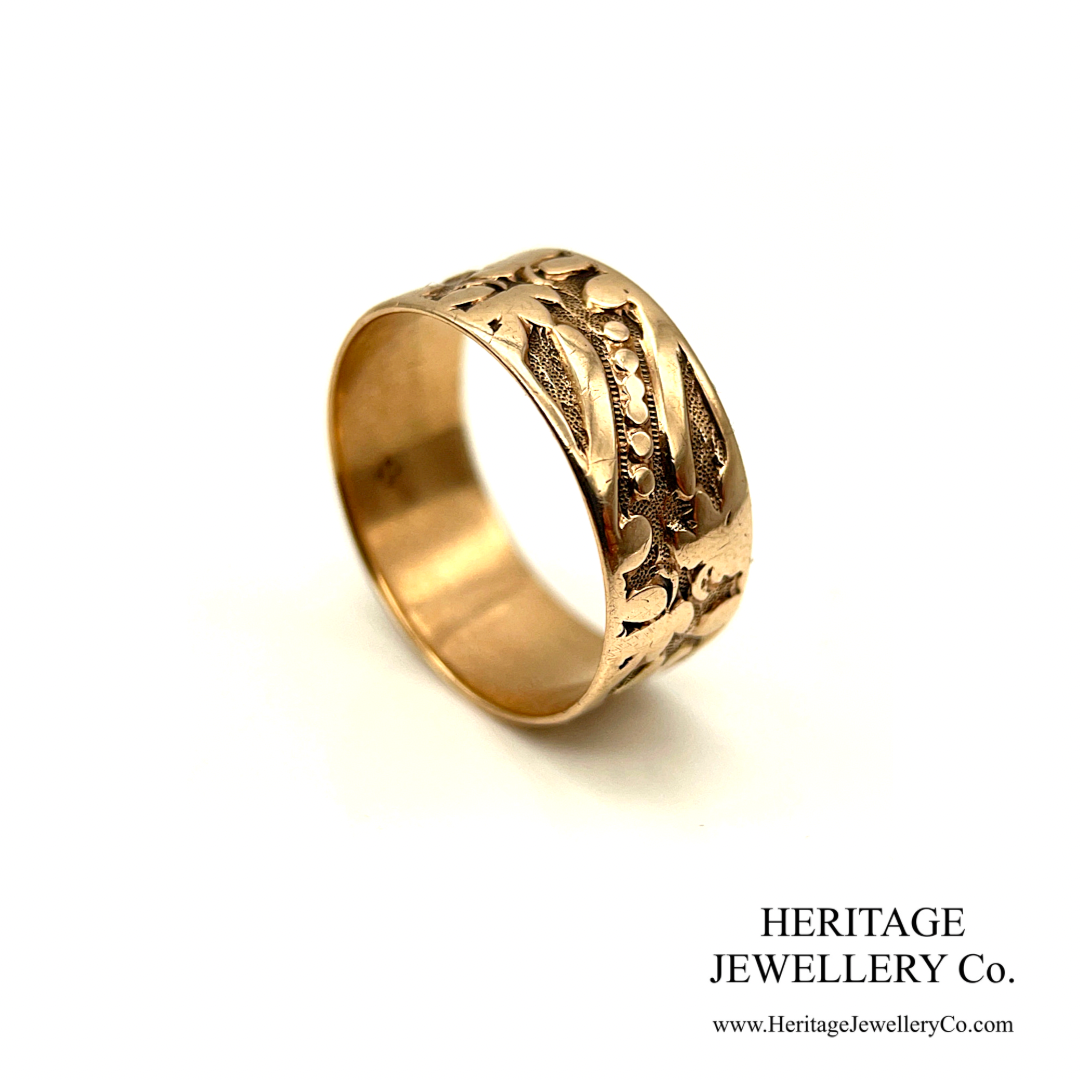 Antique Engraved Plain Band