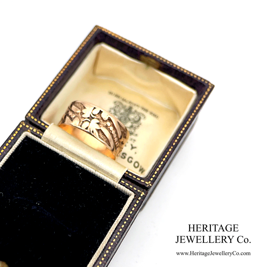 Antique Engraved Plain Band