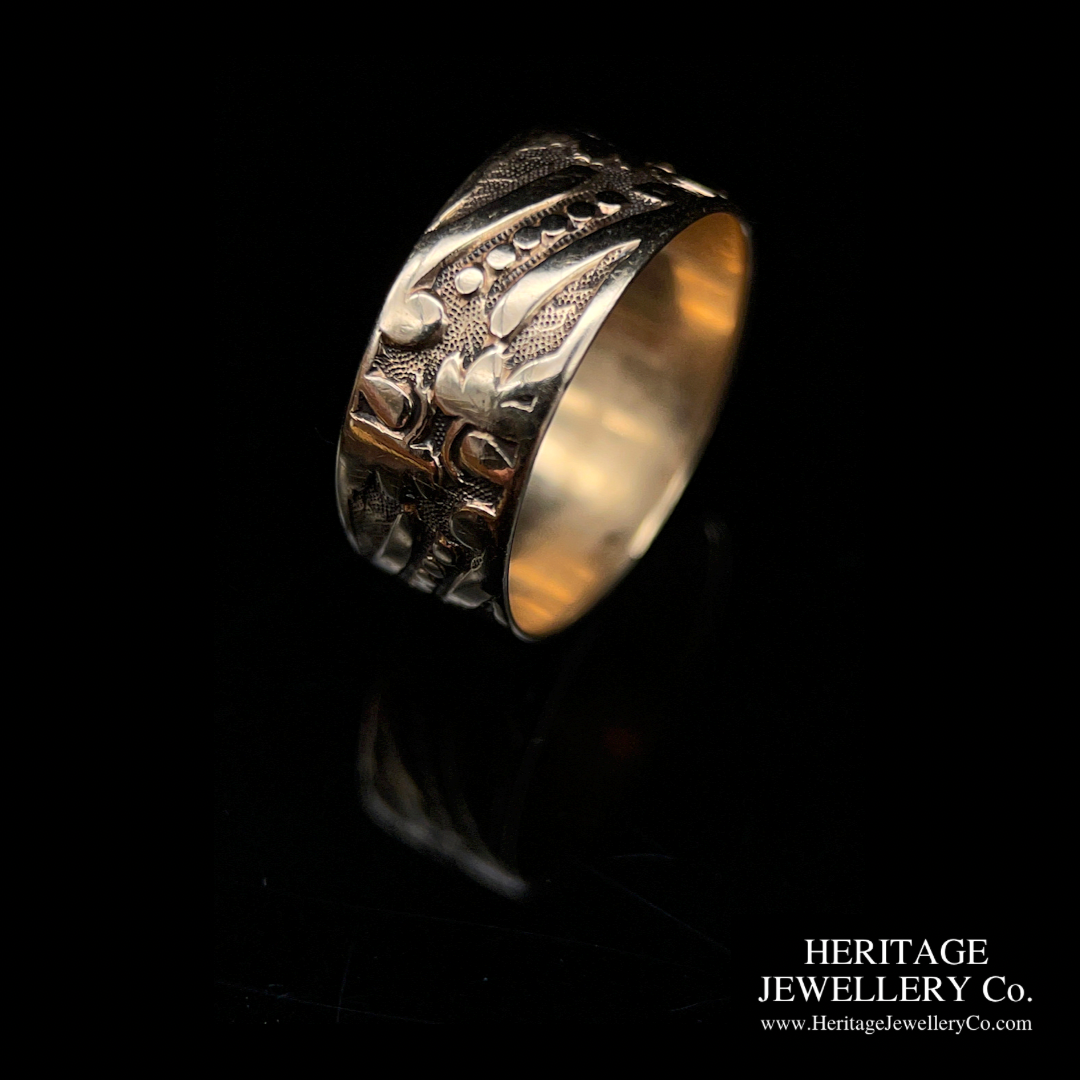 Antique Engraved Plain Band