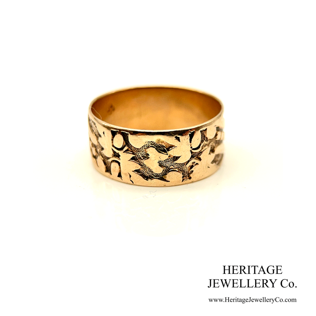 Antique Engraved Plain Band