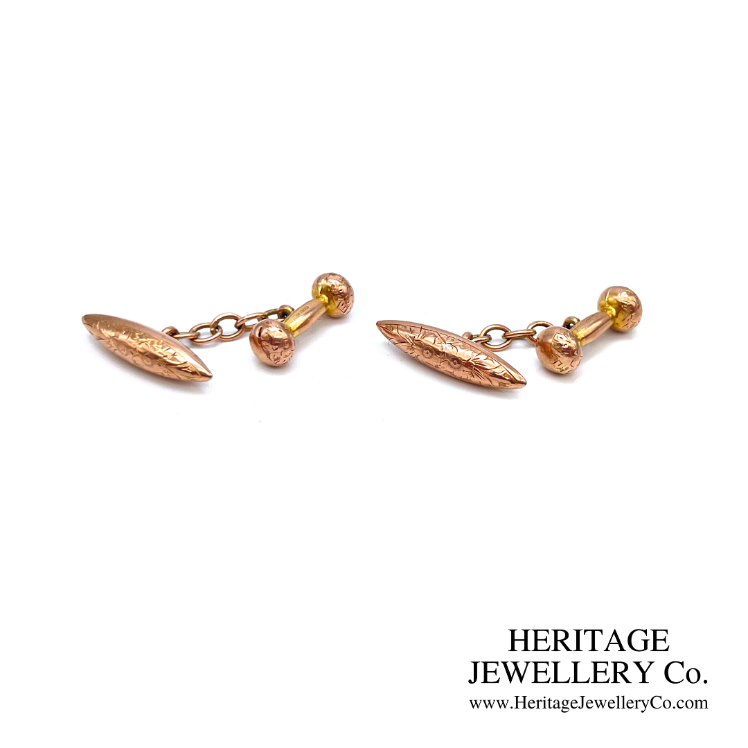 Antique Gold Cufflinks (9ct gold)