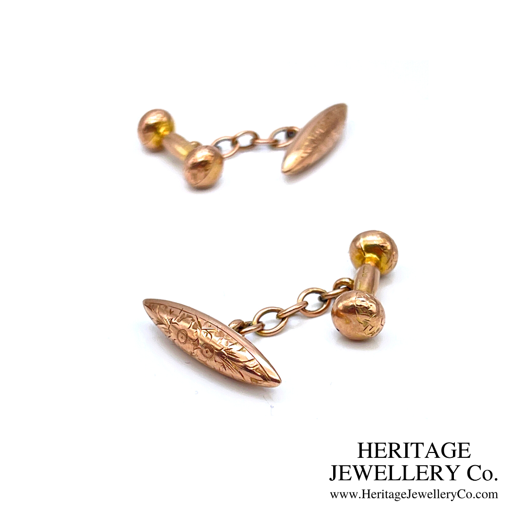 Antique Gold Cufflinks (9ct gold)