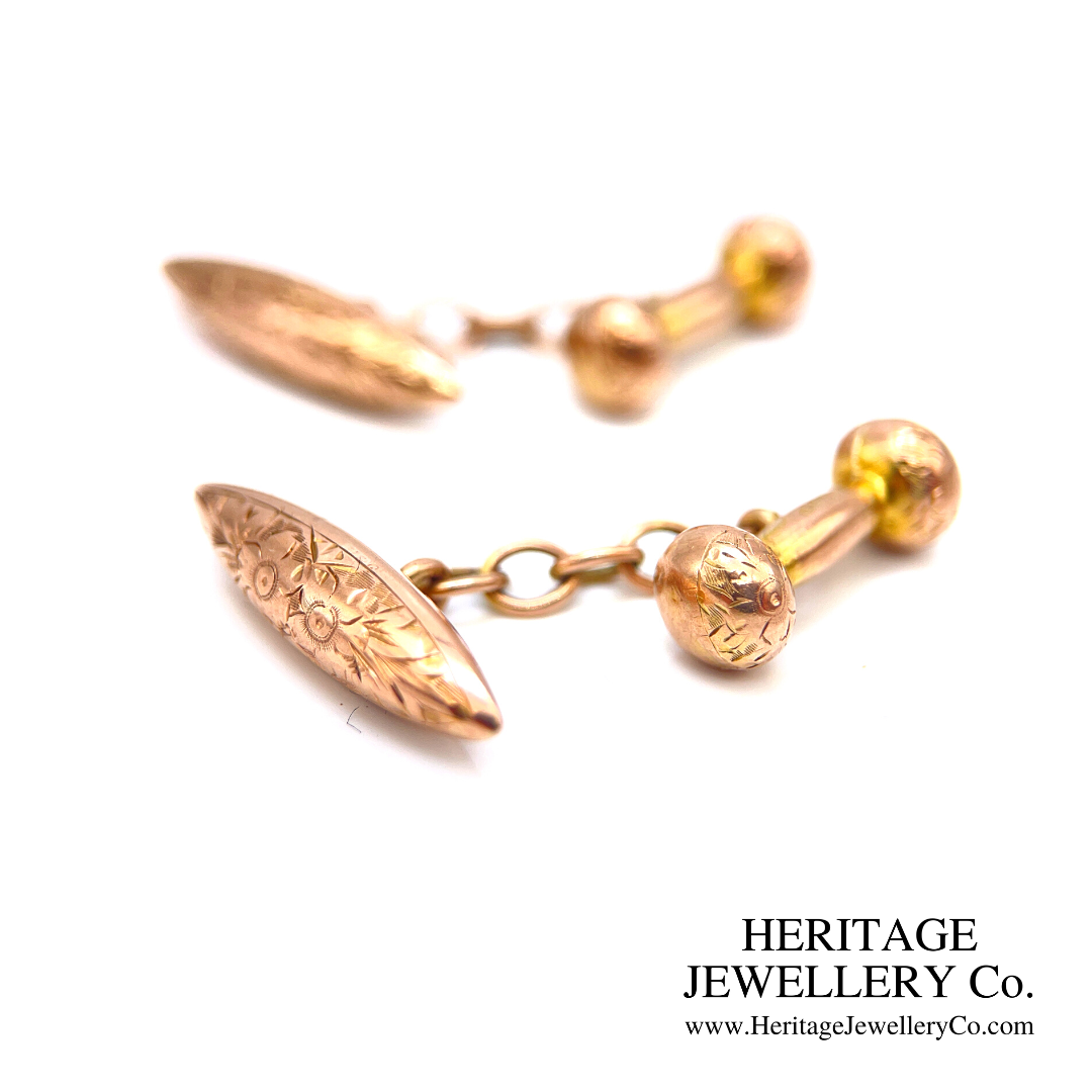 Antique Gold Cufflinks (9ct gold)