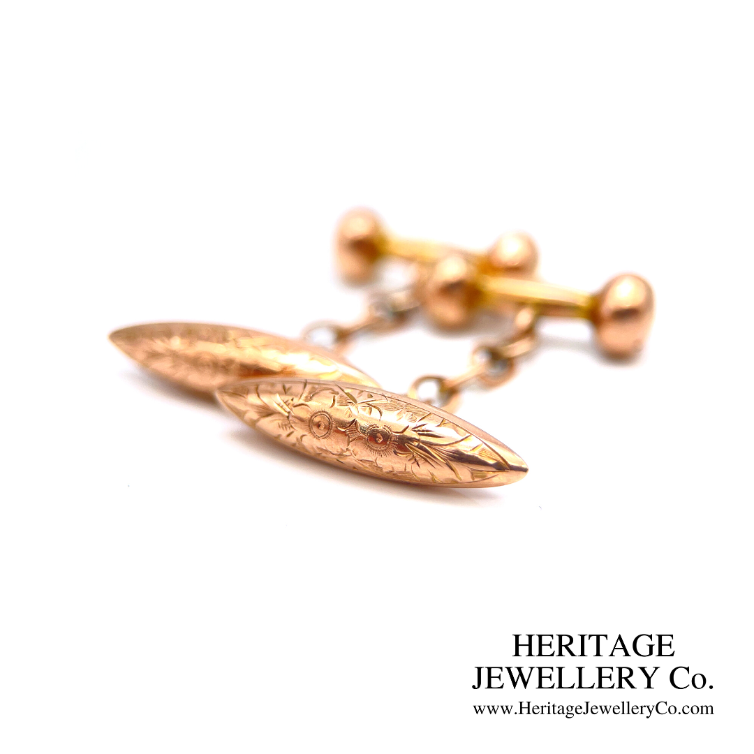 Antique Gold Cufflinks (9ct gold)