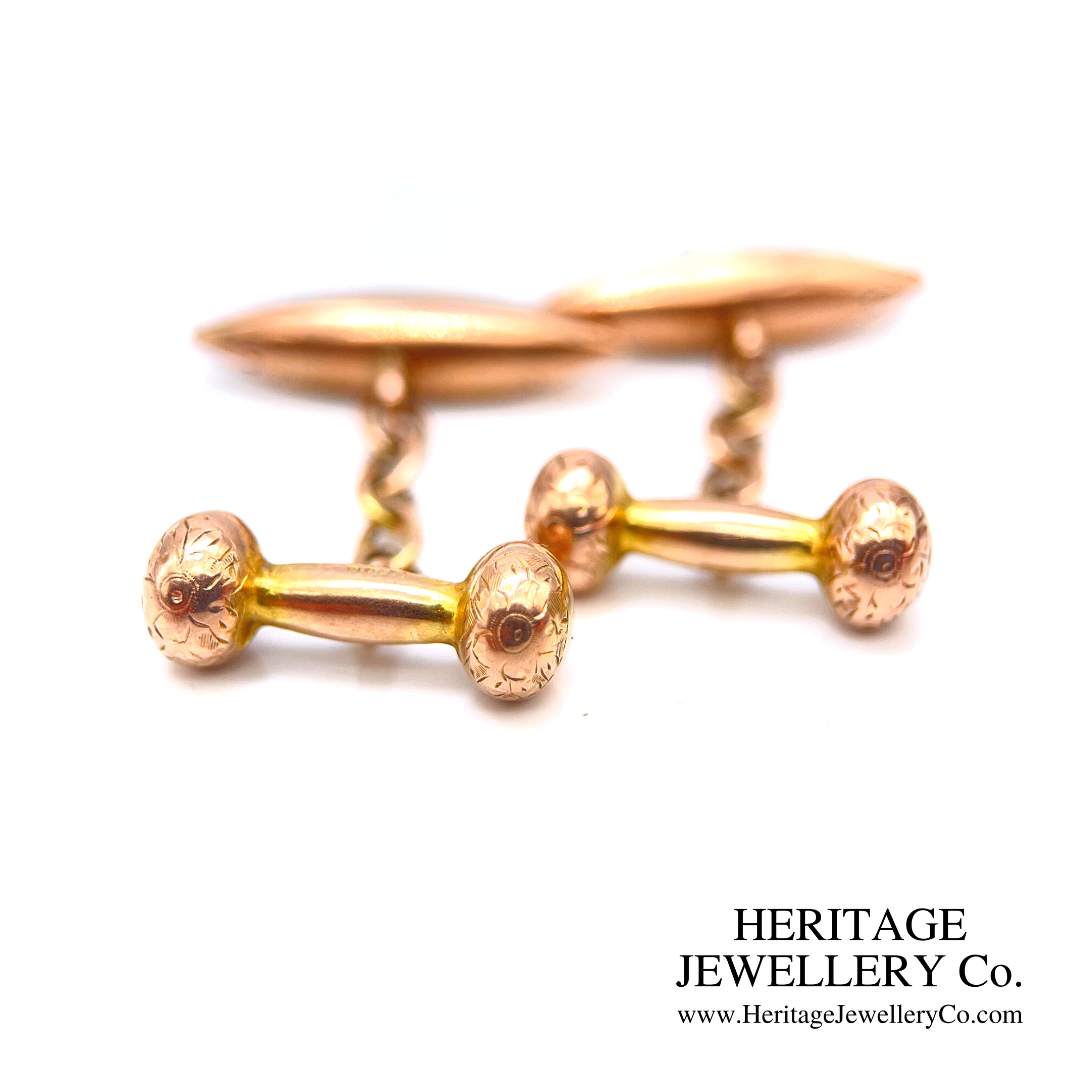 Antique Gold Cufflinks (9ct gold)
