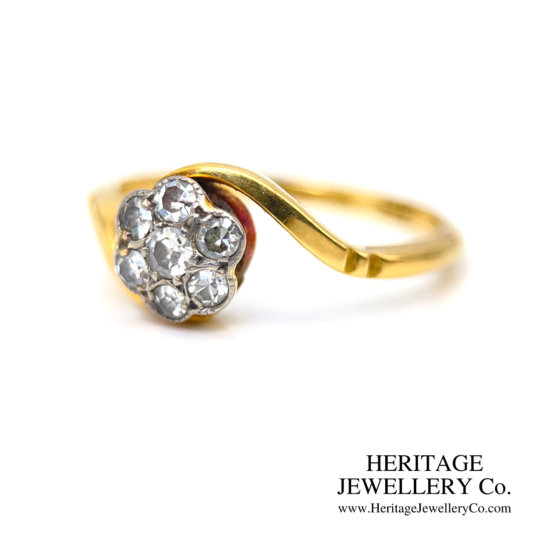 Antique Edwardian Diamond Cluster Ring