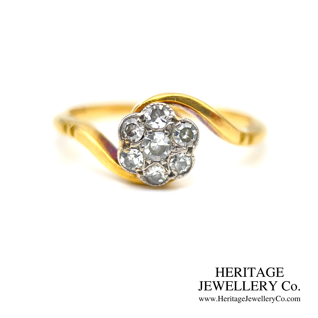 Antique Edwardian Diamond Cluster Ring