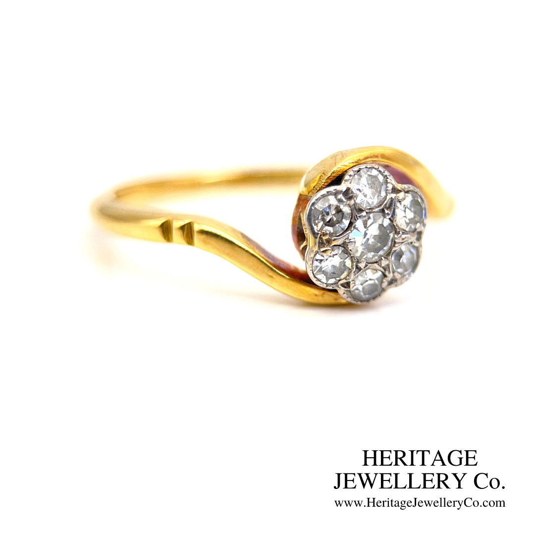 Antique Edwardian Diamond Cluster Ring