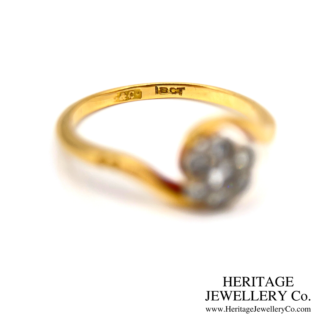 Antique Edwardian Diamond Cluster Ring