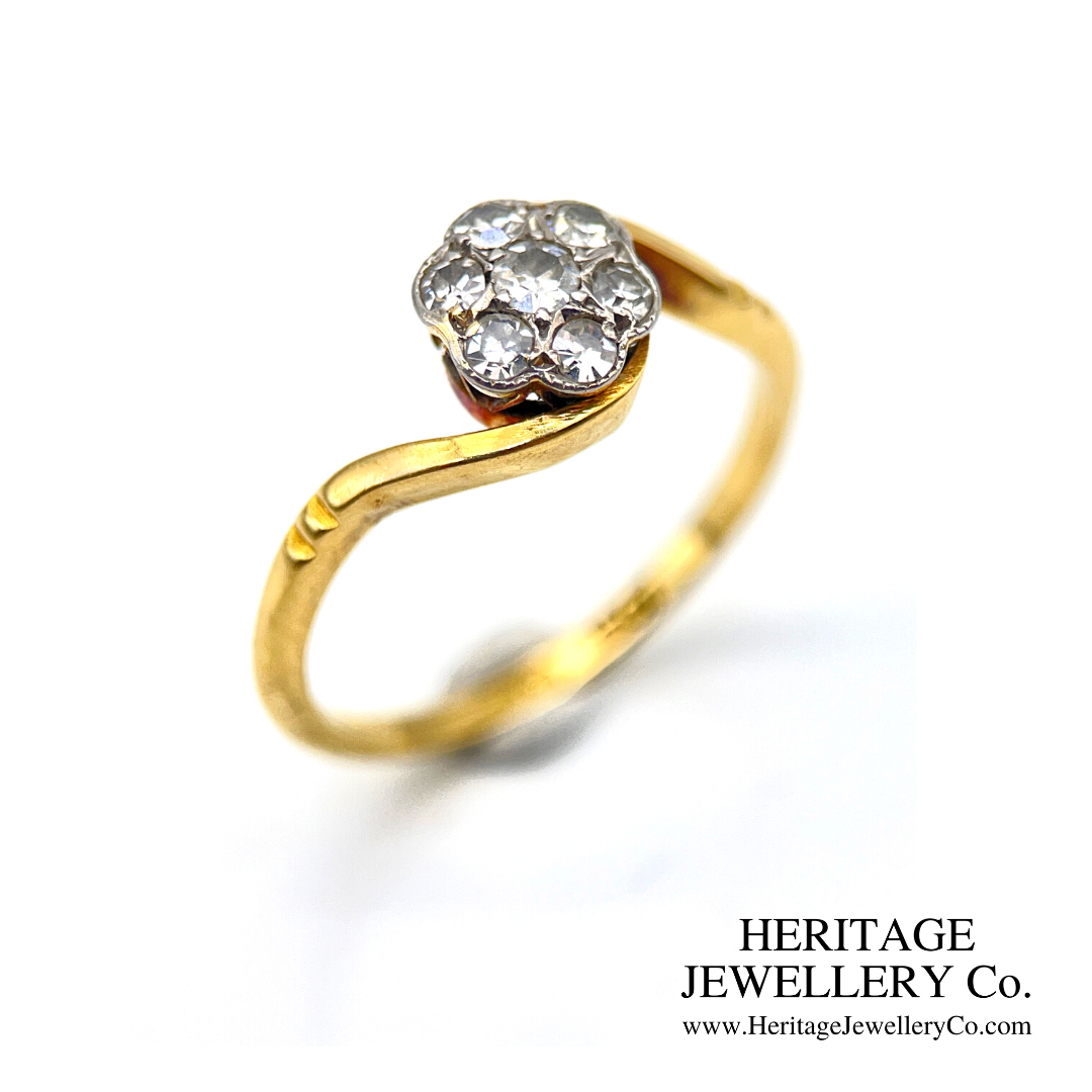 Antique Edwardian Diamond Cluster Ring