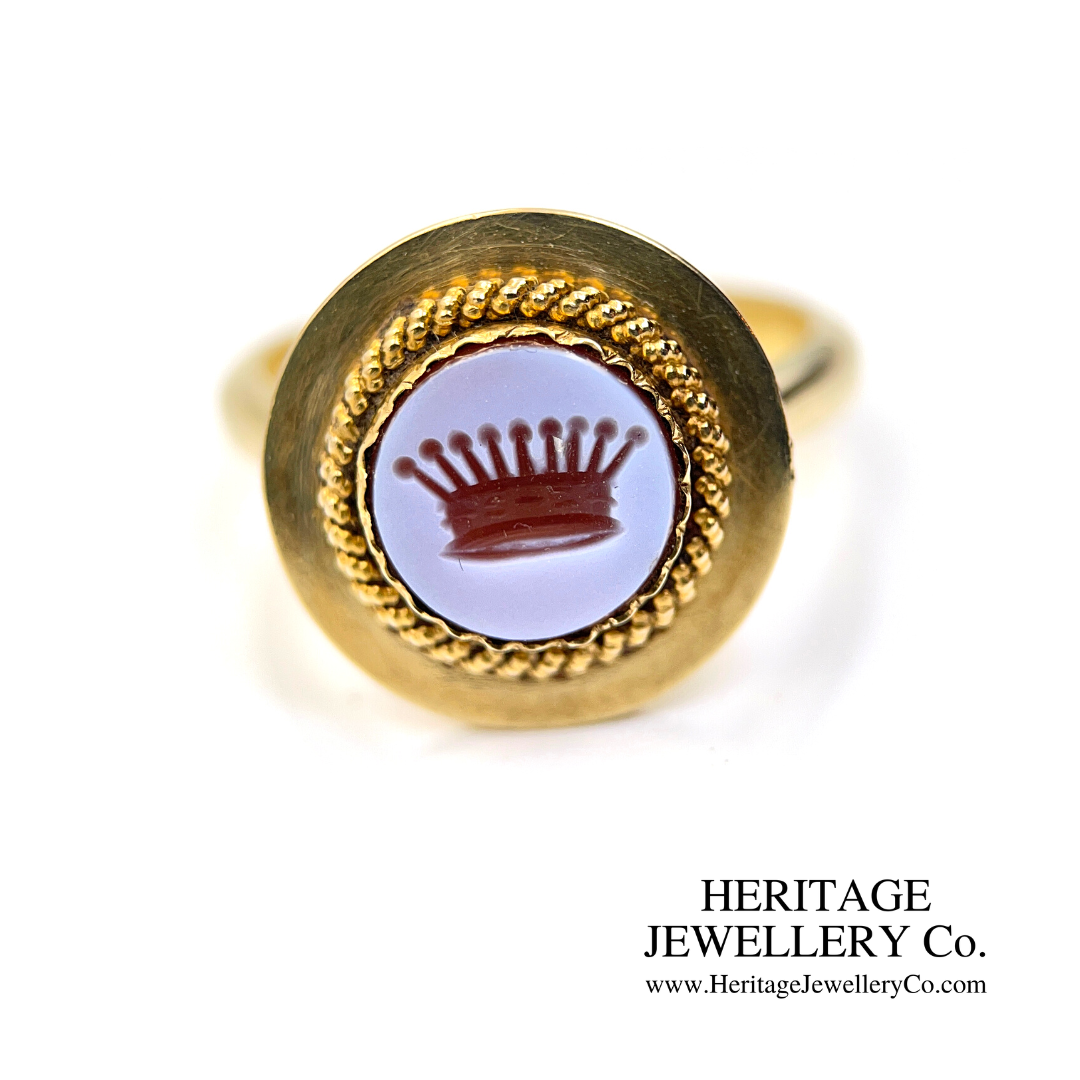 Antique Carnelian Intaglio Signet Ring (18ct gold)