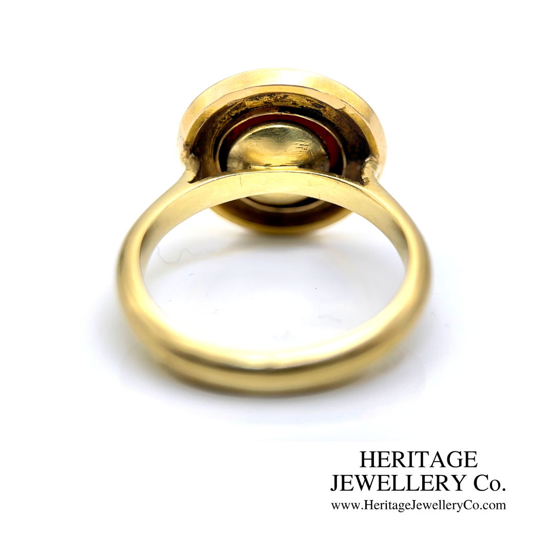 Antique Carnelian Intaglio Signet Ring (18ct gold)