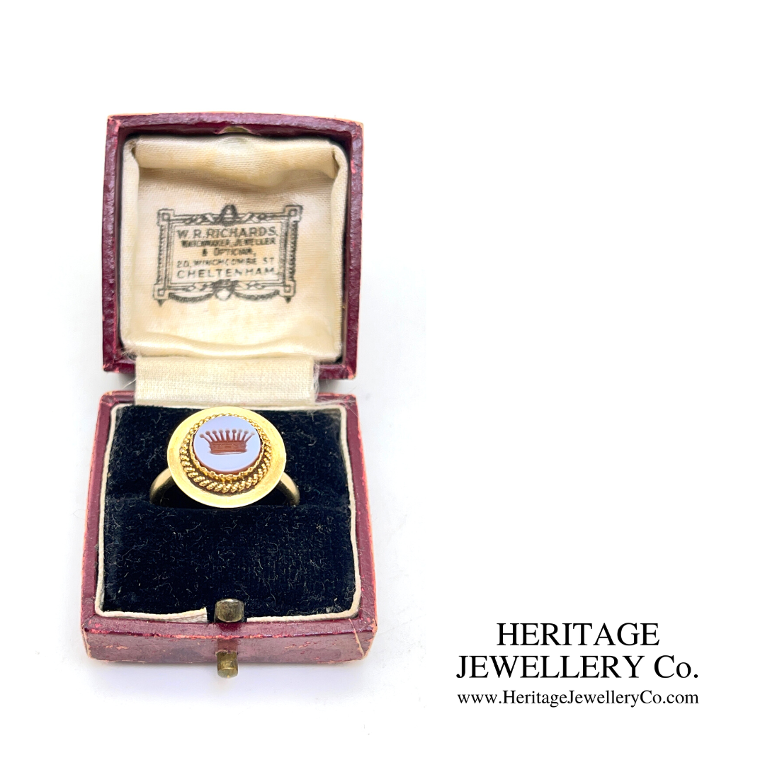 Antique Carnelian Intaglio Signet Ring (18ct gold)