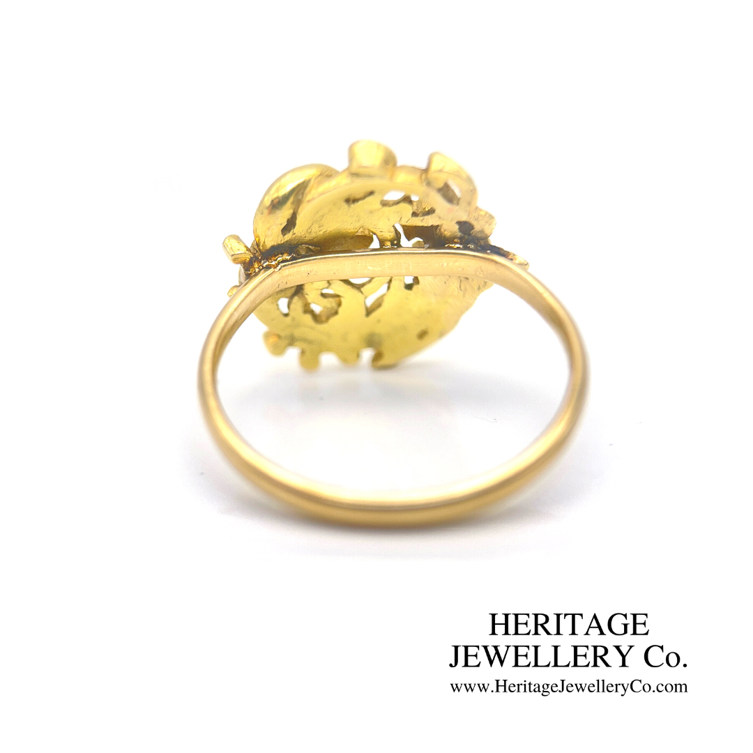 Antique Chimera and Snake Ring