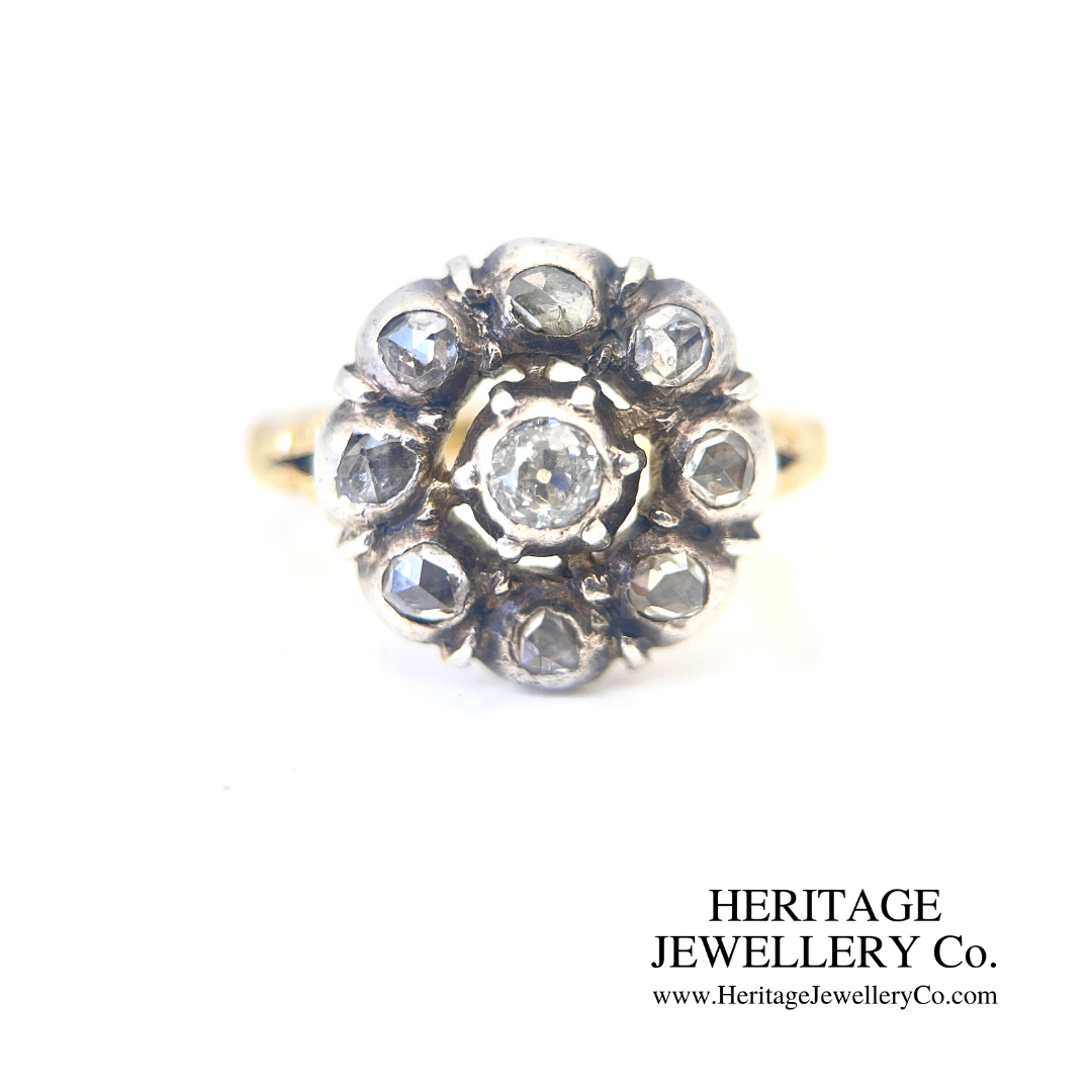 Antique Diamond Cluster Ring