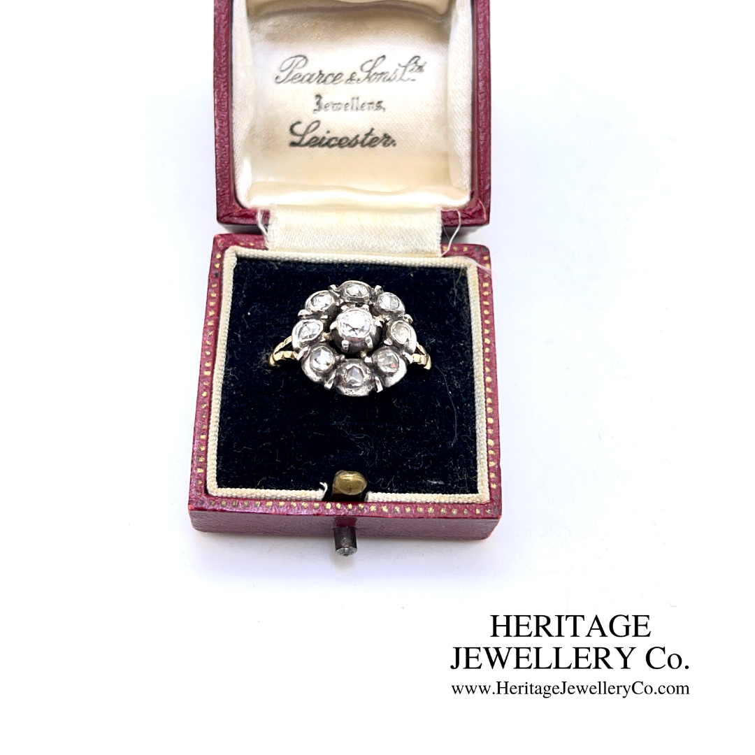 Antique Diamond Cluster Ring