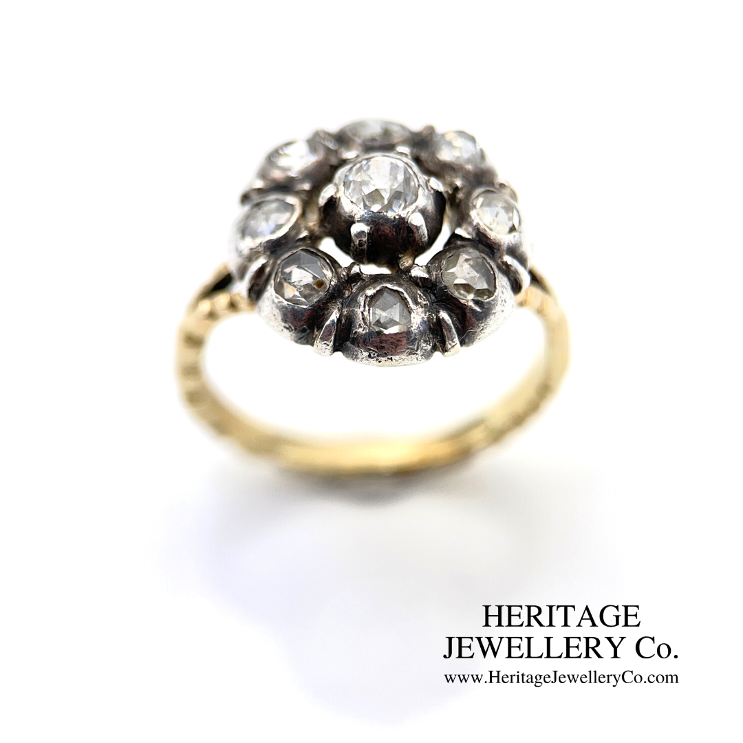 Antique Diamond Cluster Ring