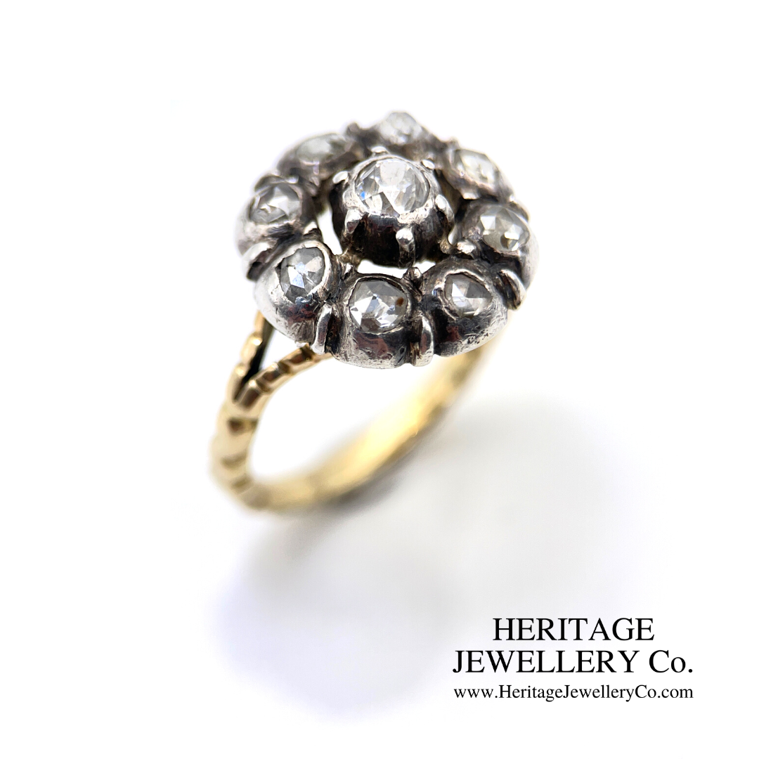 Antique Diamond Cluster Ring