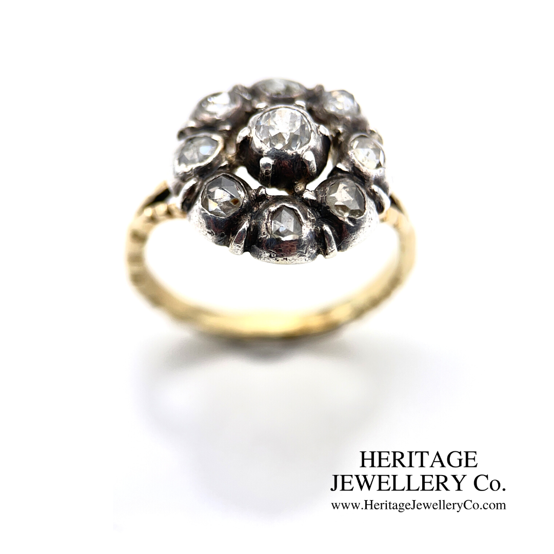 Antique Diamond Cluster Ring