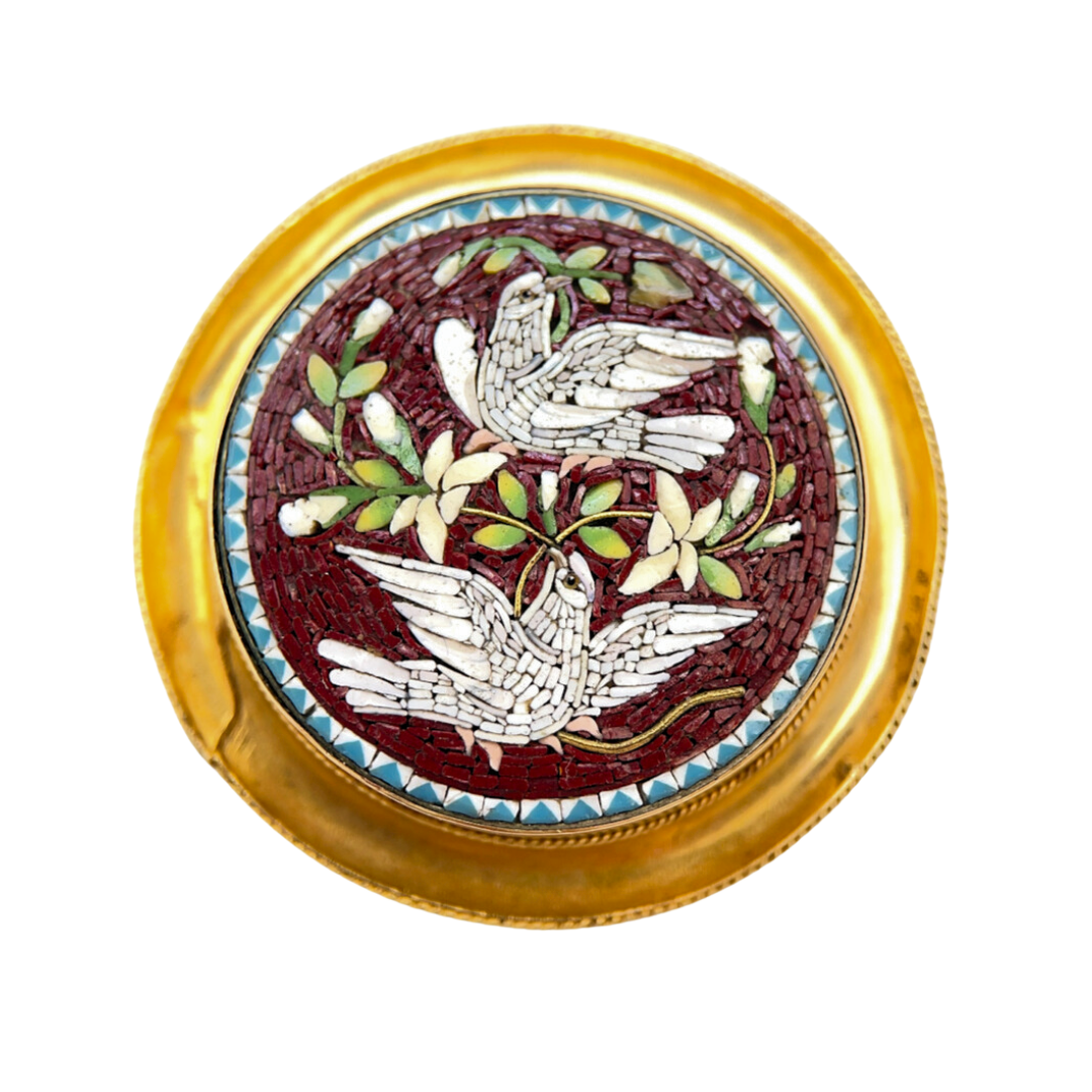 Antique Micro-Mosaic Brooch