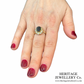 Vintage Sapphire and Diamond Cluster Ring