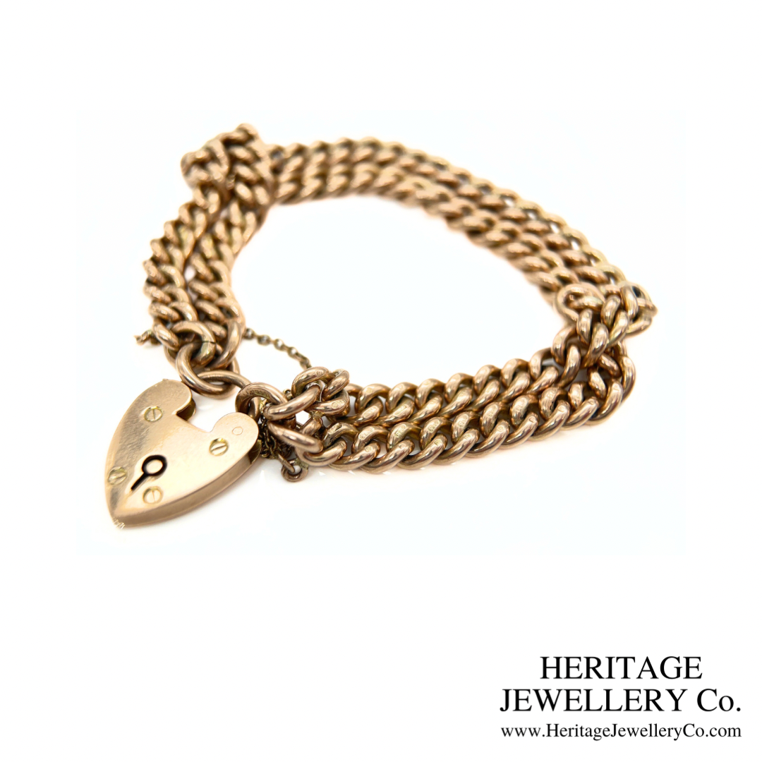 Antique Gold Double Curb Bracelet (9ct Gold)