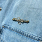 Antique Rock Crystal Shamrock Brooch