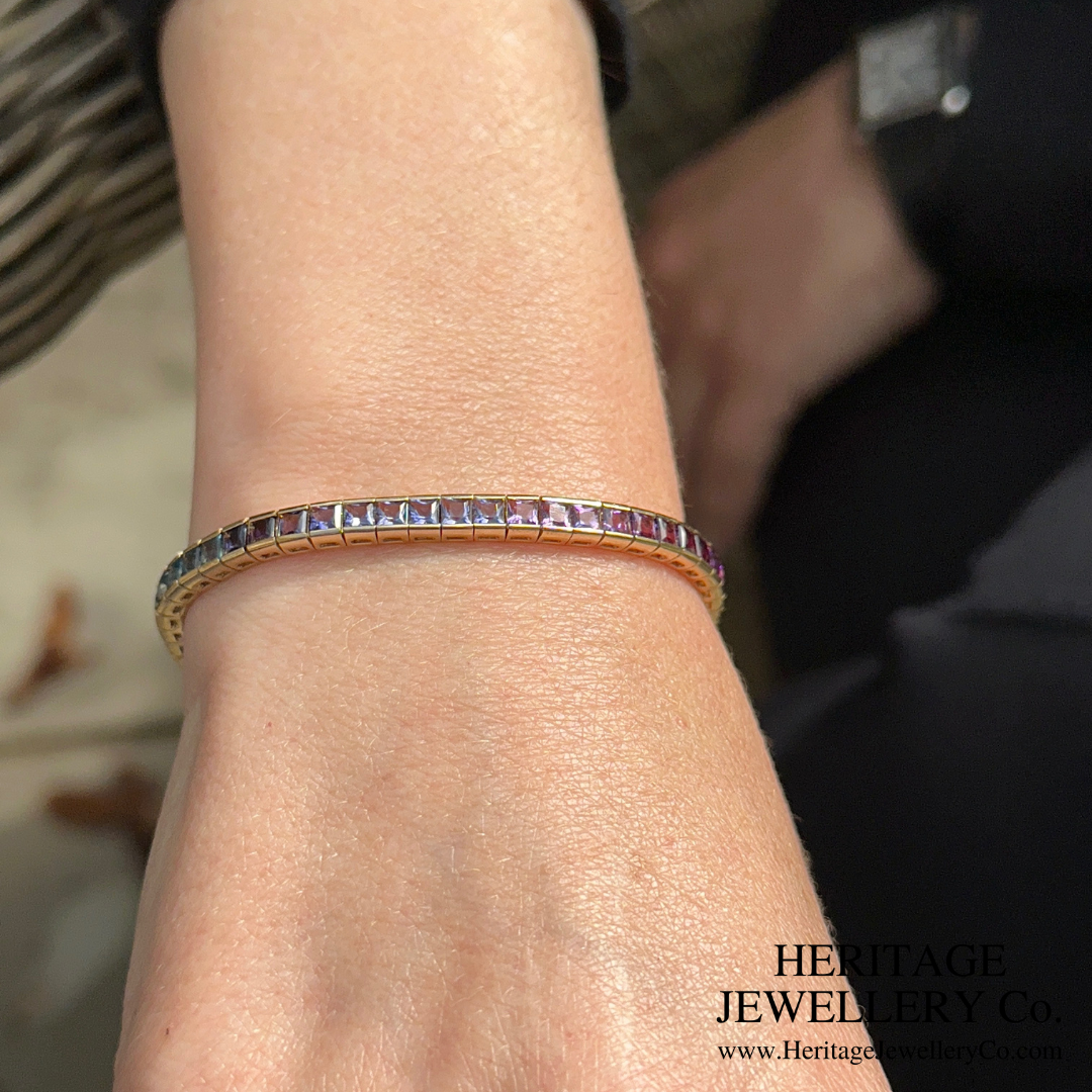 Fine Gem-Set Line Bracelet (14K)