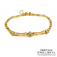 Vintage Gold and Diamond Fleurette Bracelet (18ct Gold)