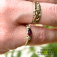 Georgian Garnet and Diamond Ring
