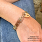 RESERVED - Vintage Rose Gold Gate Bracelet