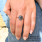 Antique Sapphire Cluster Ring