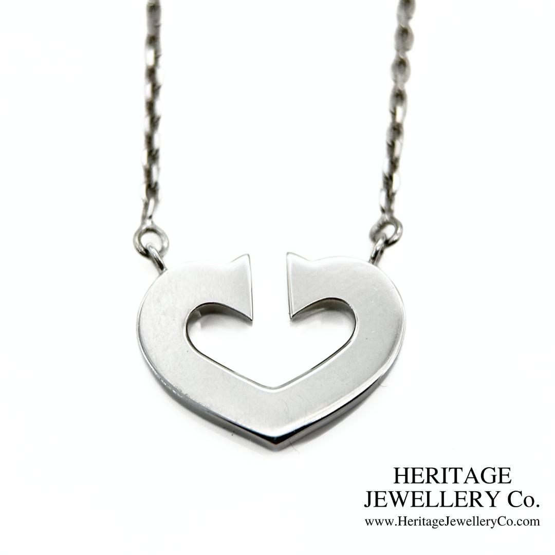 Vintage 18K 'C de Cartier' Pendant Necklace by Cartier