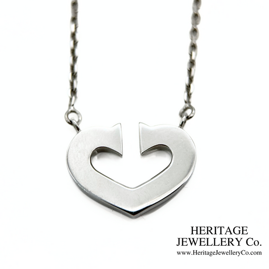 Vintage 18K 'C de Cartier' Pendant Necklace by Cartier