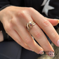 Victorian Garnet Double Snake Ring (c.1883)